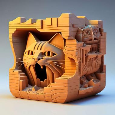 3D model Fort Meow game (STL)